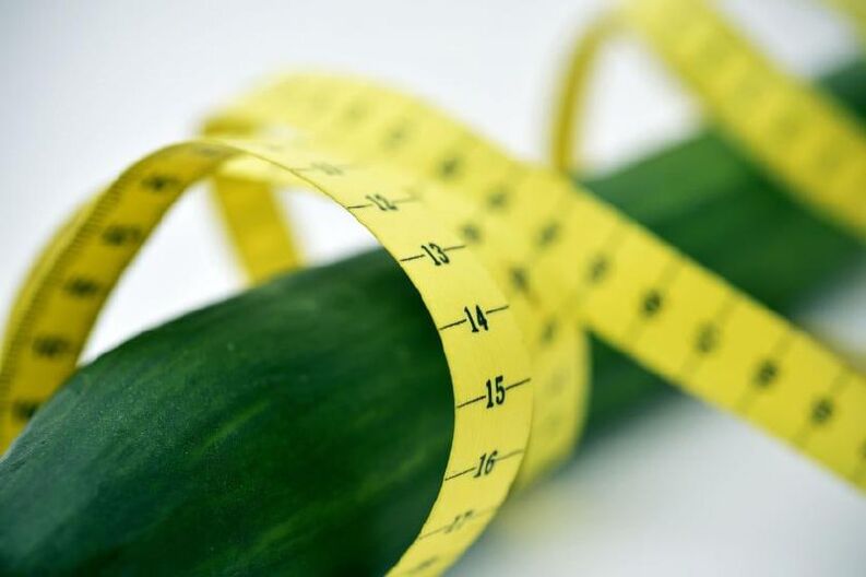 meranie penisu na príklade uhorky